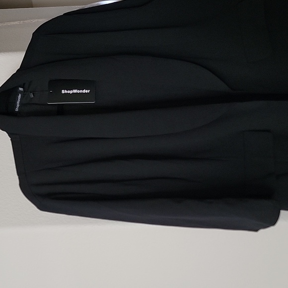 Casual Open Front Pocketed Plus Size 3/4 Sleeve Blazer/Jacket Black Size 3X NWT - Picture 4 of 12